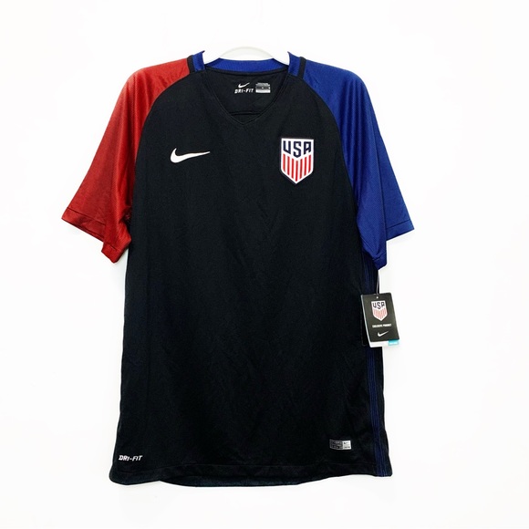 Nike Other - Nike Dri-Fit Authentic USA 2016 Away USMNT Soccer Jersey - Black Red Blue size L